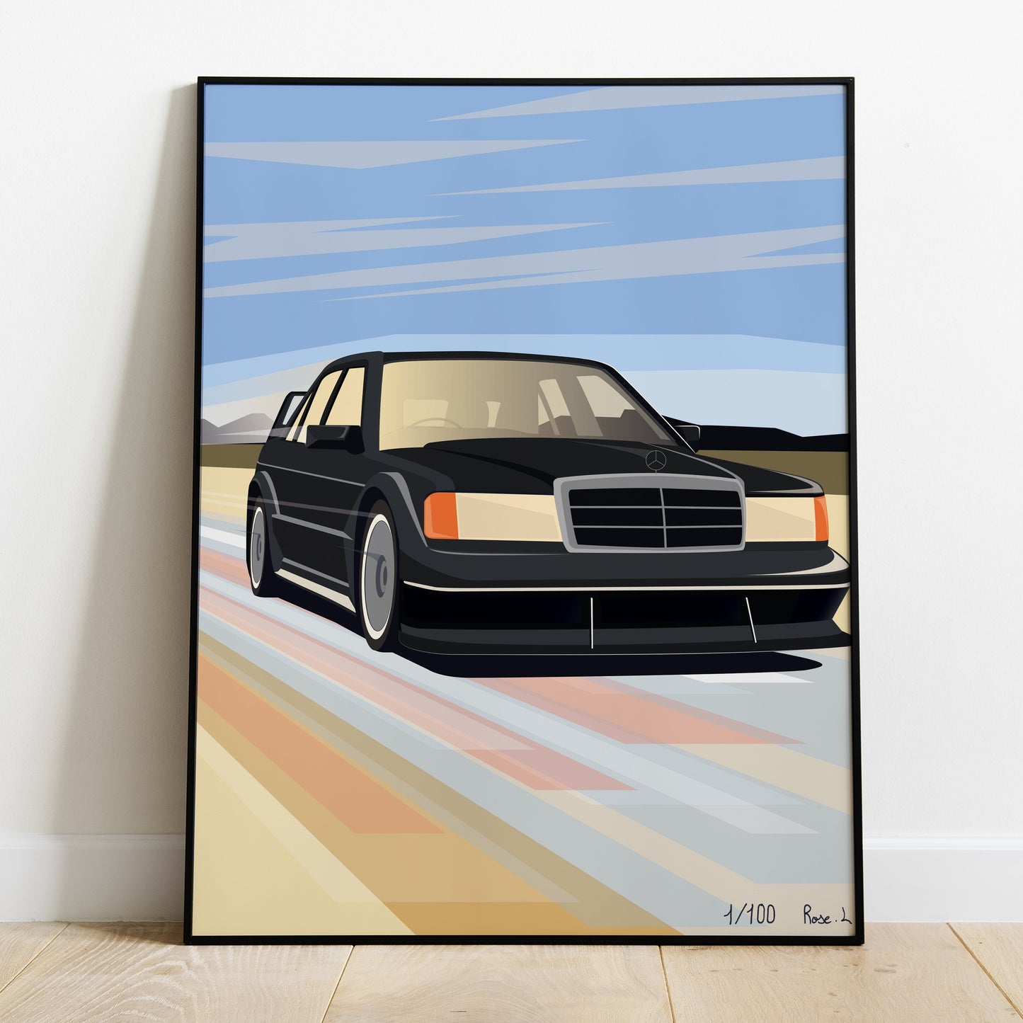 Affiche Mercedes 190 EVO II