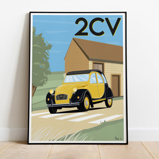 Affiche Citroën 2cv Charleston
