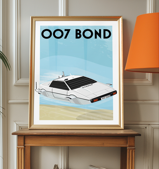 Affiche James Bond 007 Lotus esprit