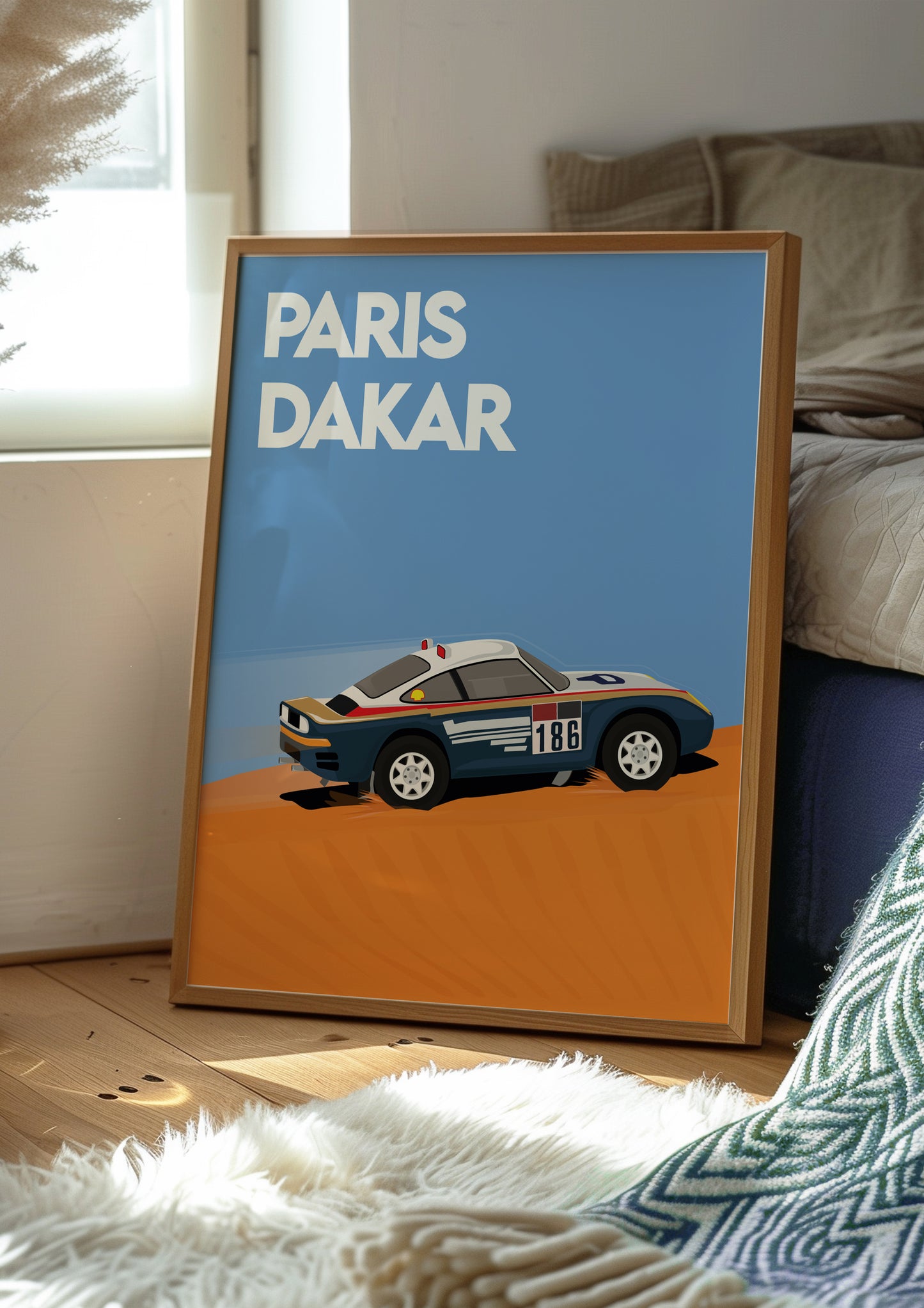 Illustration Porsche 959 Paris dakar