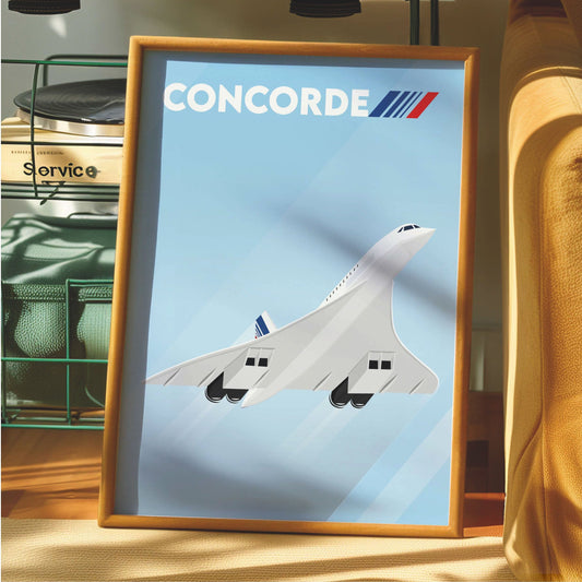 Affiche Airbus Concorde AirFrance