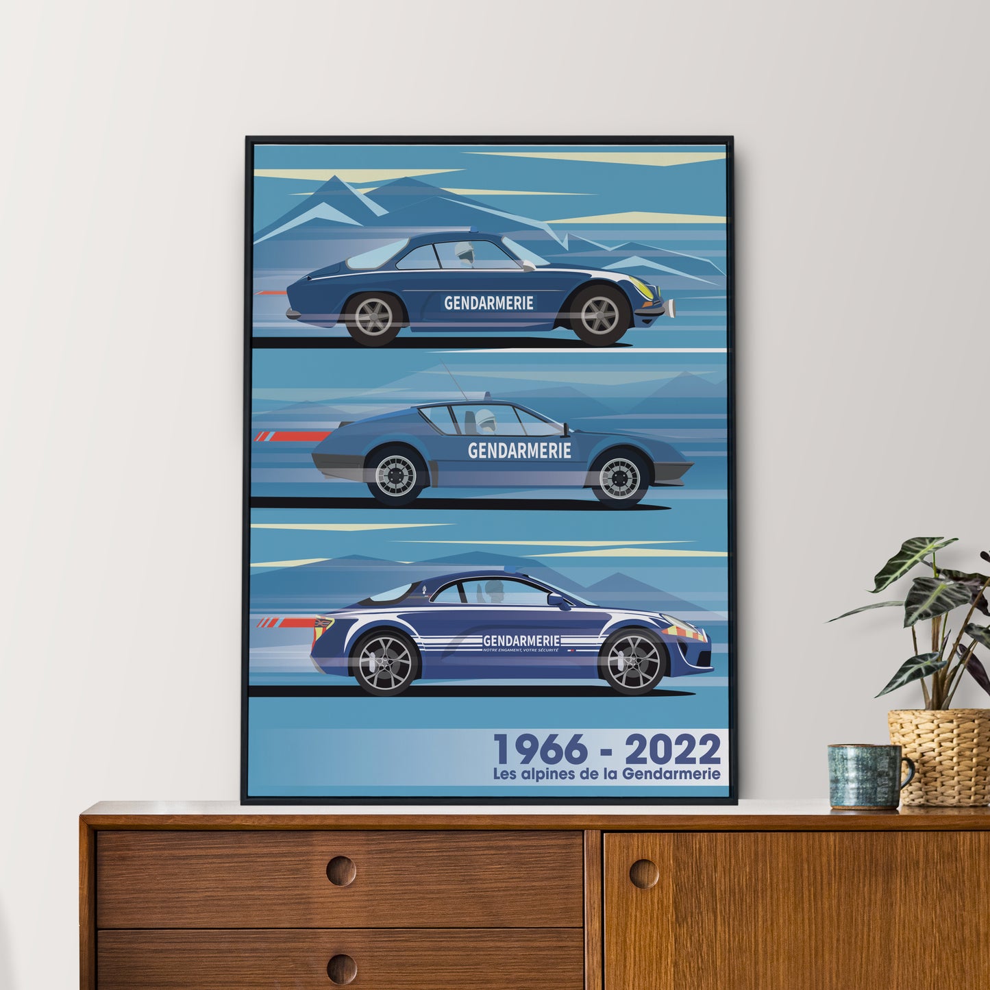Affiche Alpine Gendarmerie 1966-2022 – Les Alpine de la Gendarmerie française