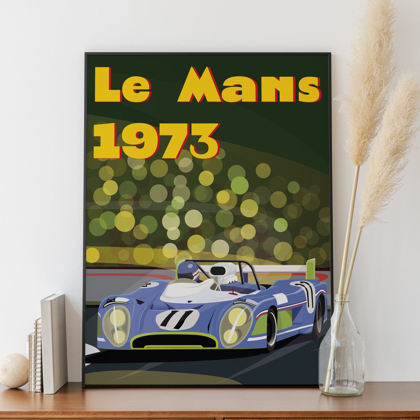 Affiche Matra Le Mans 1973 – Poster vintage course automobile
