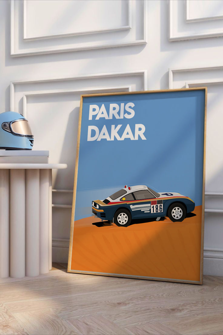 Illustration Porsche 959 Paris dakar