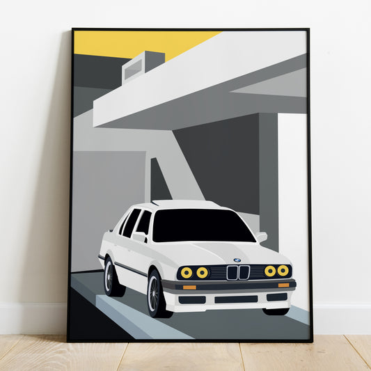 Affiche e30 vintage