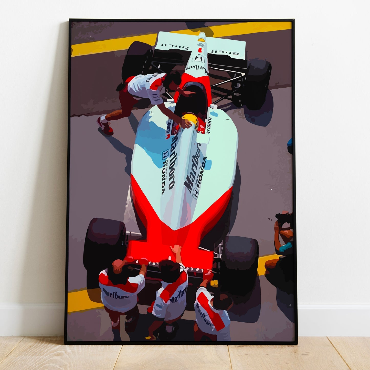 Affiche Formule 1 Senna vintage