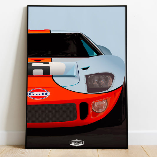 Affiche Ford GT40 LE MANS