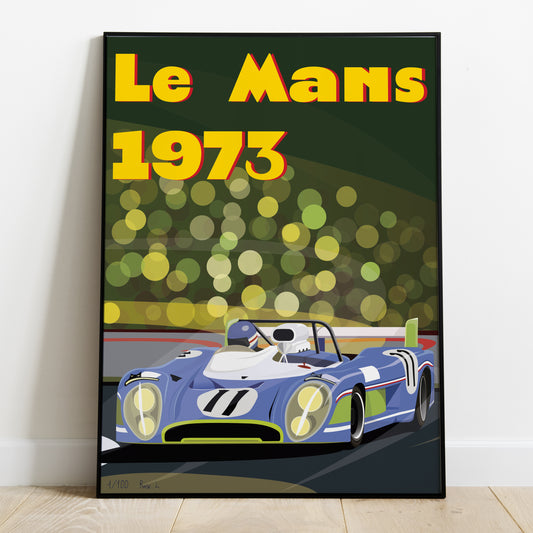 Affiche Matra Le Mans 1973