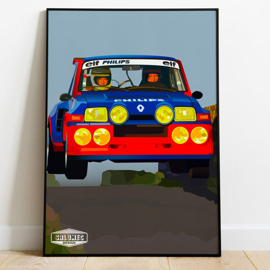 Affiche Renault 5 turbo maxi Rallye