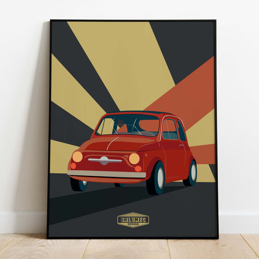 Affiche Fiat 500