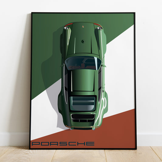 Affiche 911 turbo Vintage