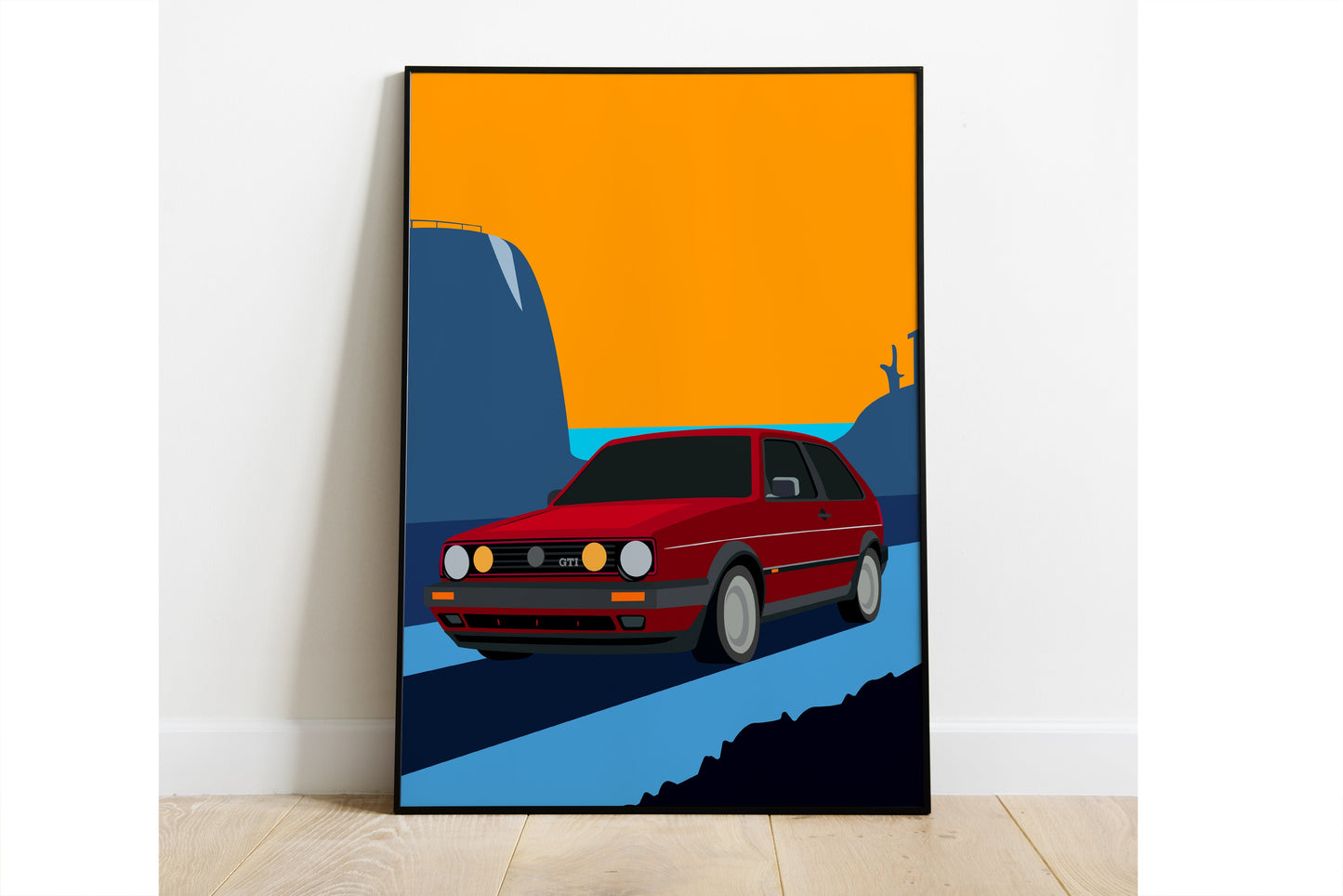 Affiche golf mk2 vintage