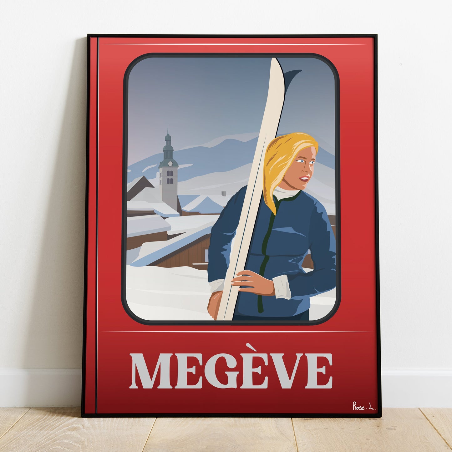 Affiche Megève ski