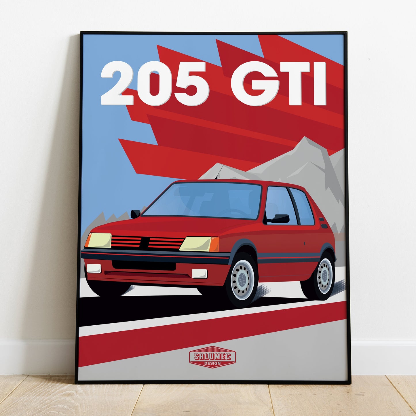 Affiche Peugeot 205 GTI