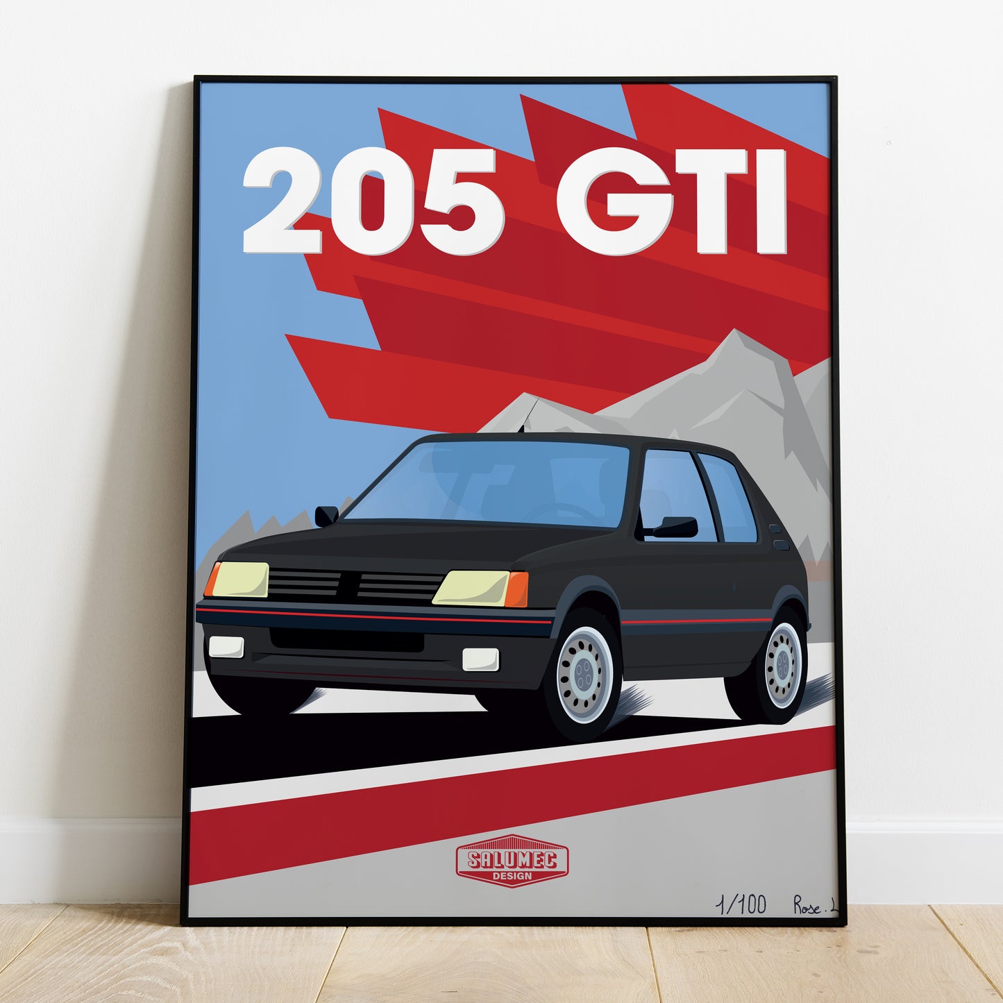 Affiche Peugeot 205 GTI