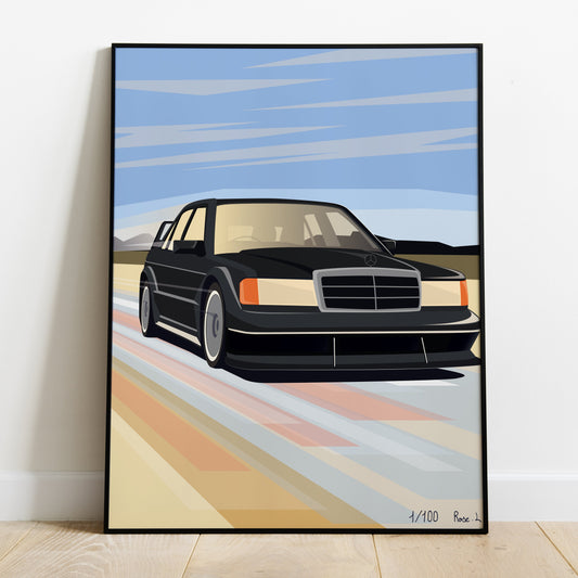 Affiche Mercedes 190 EVO II